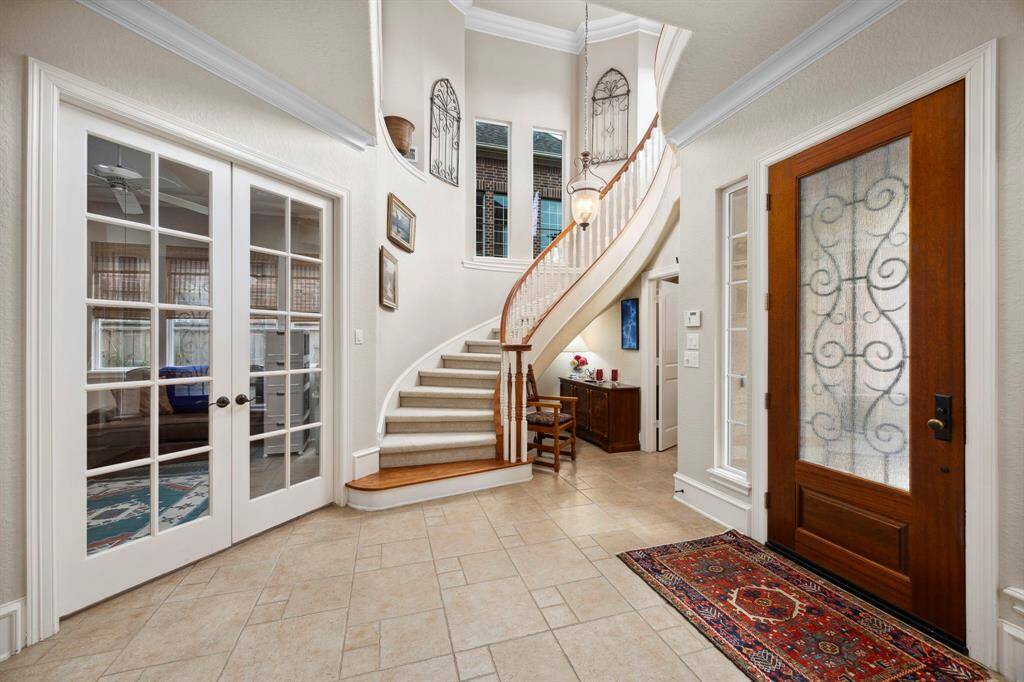 Another view of the impressive entry.