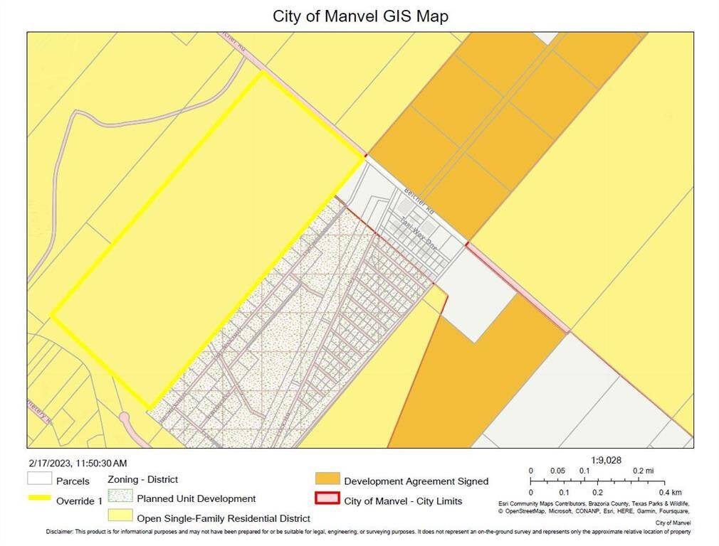 Manvel zoning