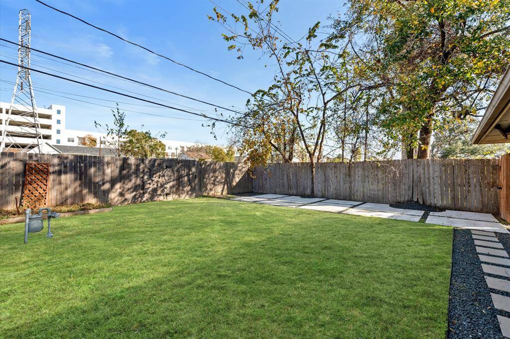 Situated on a 7,168 sf lot, there is plenty of front and back yard space, with no back neighbors. Hardscaping installed in the backyard to maximize usability.