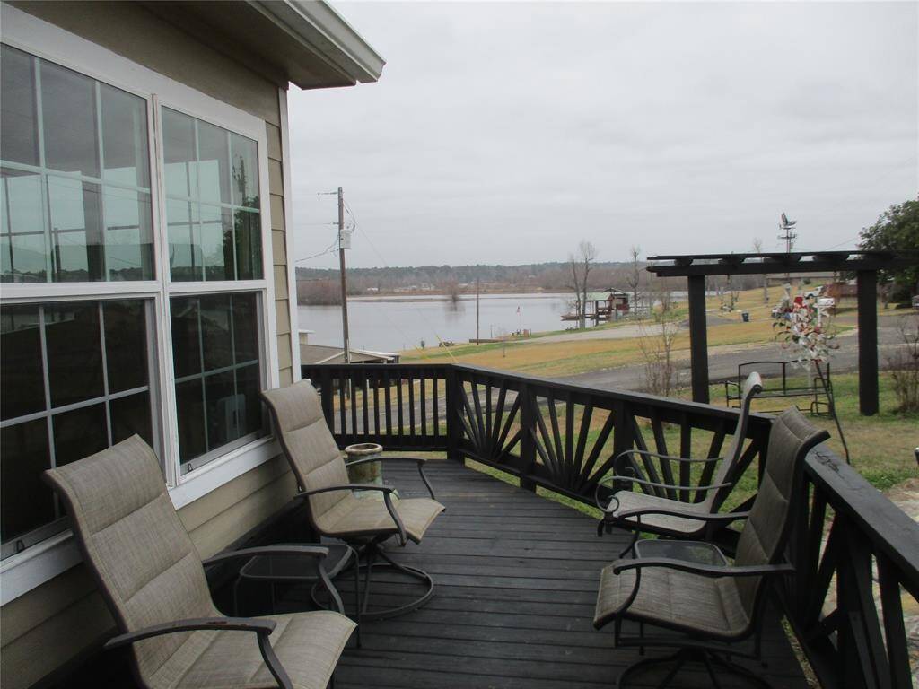 Wrap around porch by entry door