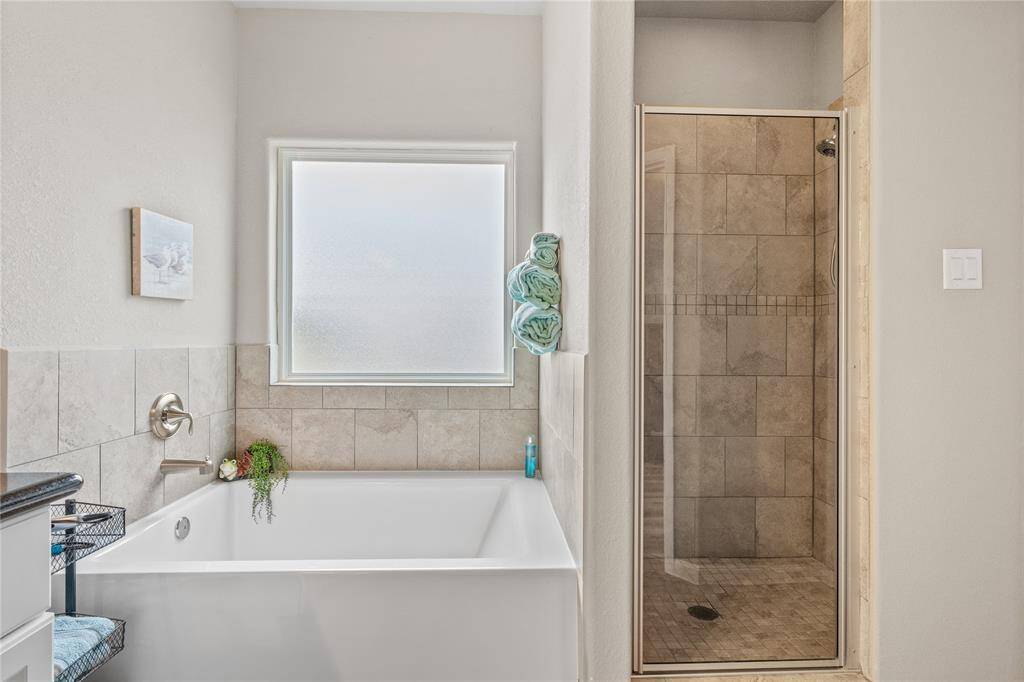 Primary tub and separate shower