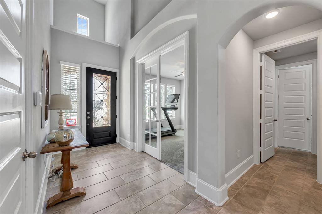 Beautiful open entry with high ceilings and office/ study to your left.