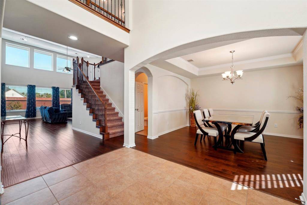 The Formal Dining Room is the focal point of all your gatherings.