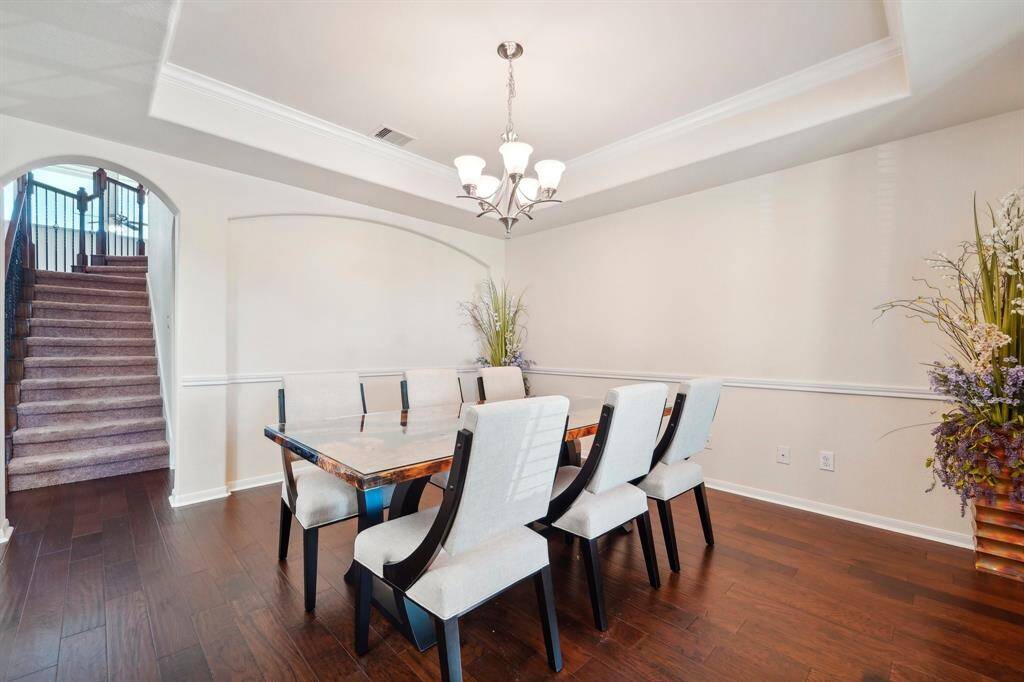 Notice the tray ceiling, adding a touch of elegance.