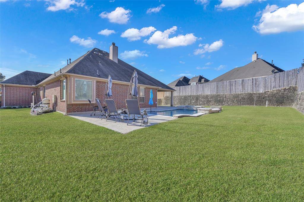 With lots of green space, there is still plenty of room for all kinds of backyard activity!!