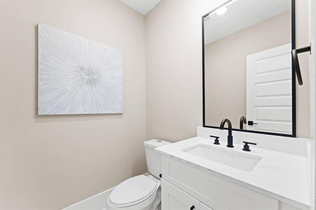 Powder room on 2nd living area