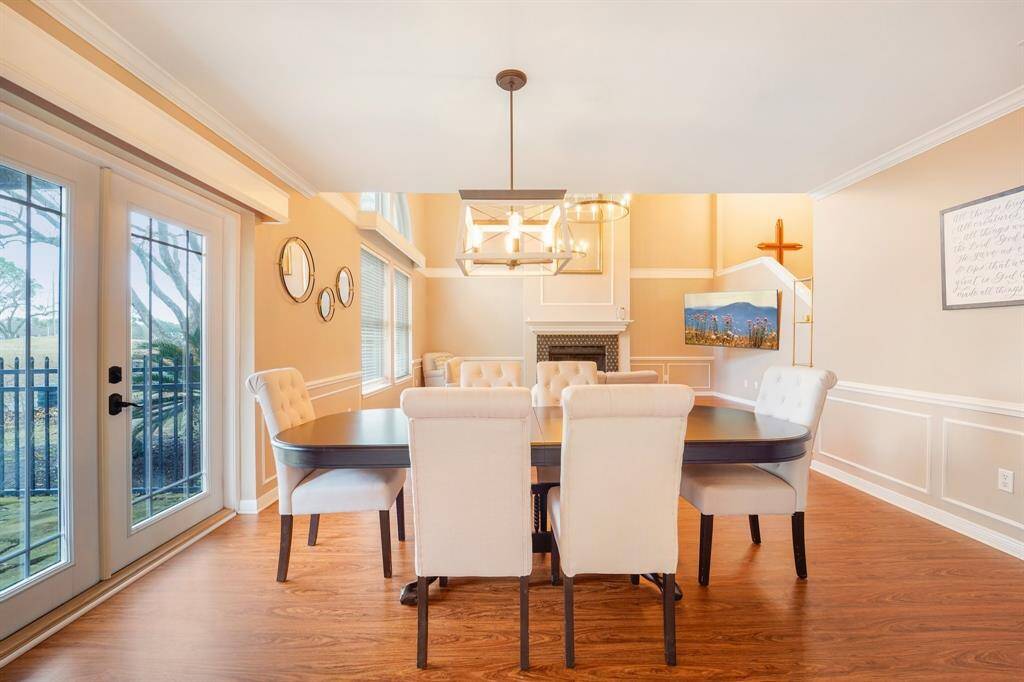 Dining open to living room