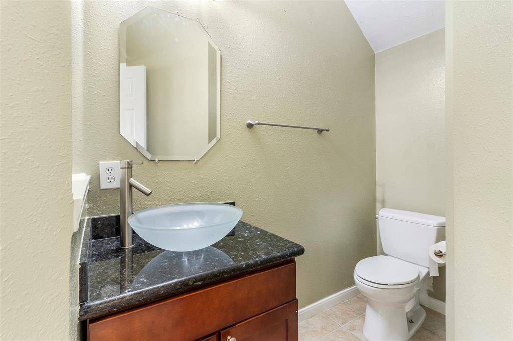 Half bathroom located on the first floor