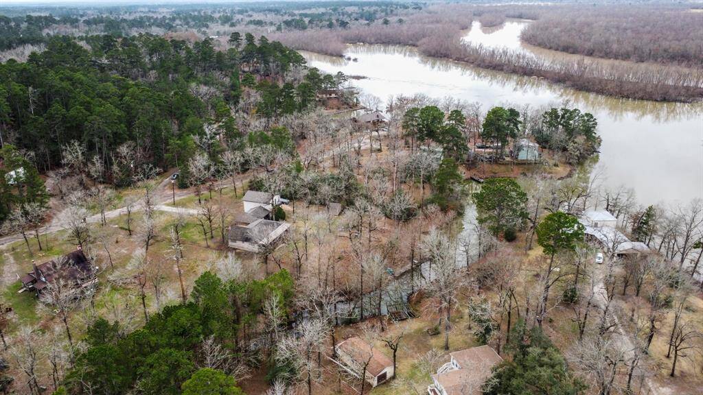 View of Trinity river which winds around to Lake Livingston