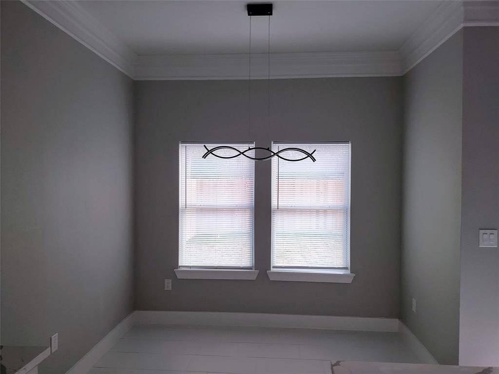 Dining area with view to the Back Yard