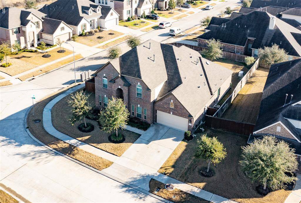 aerial view of the front