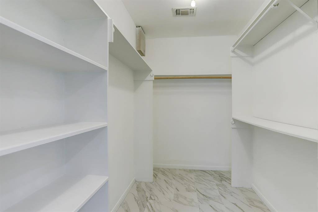 Ample closets