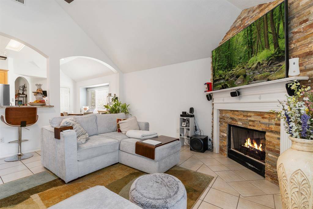 fireplace in family room