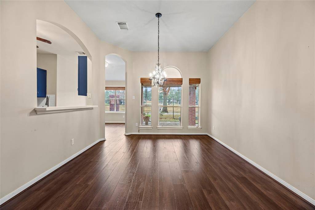 Dining area open to kitchen