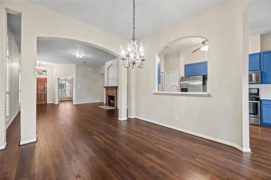 Dining Room open to kitchen
