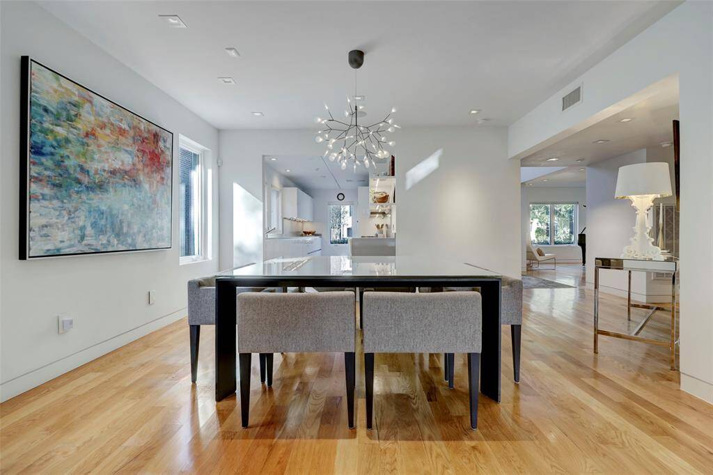 The Dining Room sits in the heart of the home and opens to every room on the first floor.