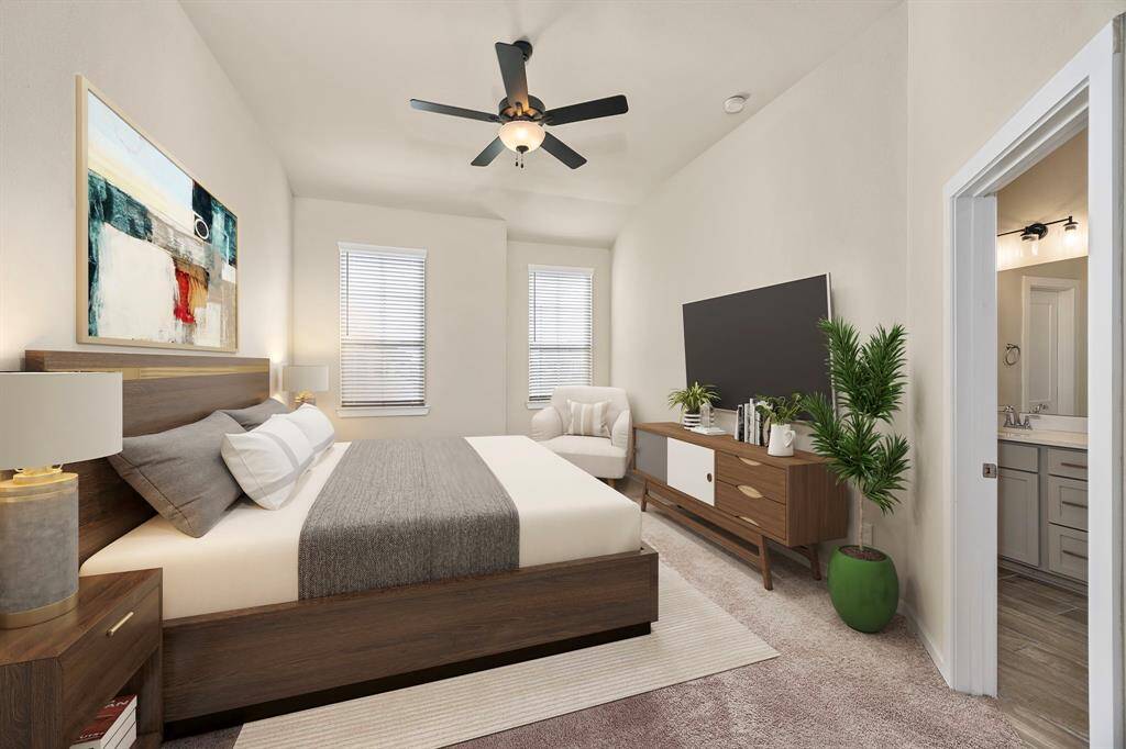 Primary suite is also located on the main living floor.
