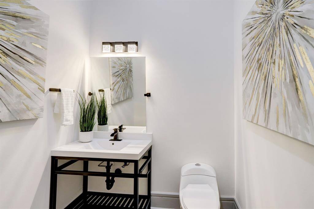 Half bath for guests. Home has 4.5 total bathrooms.