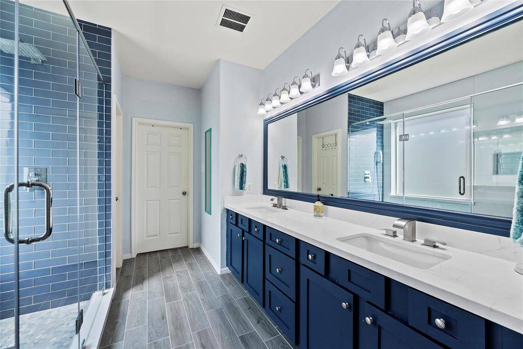 Primary bath with double sinks