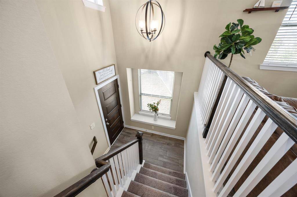 View of the front door.