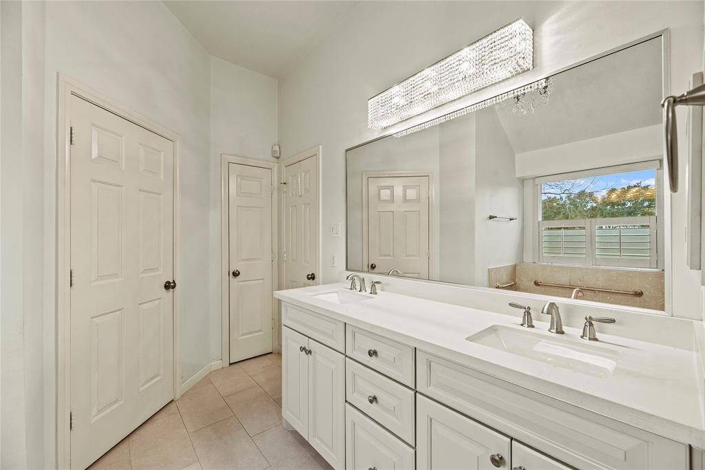 Primary bath with double sinks