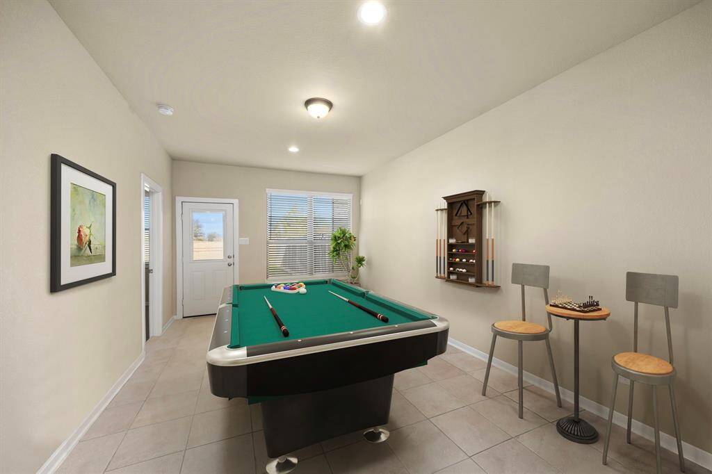 Gameroom (virtually staged)