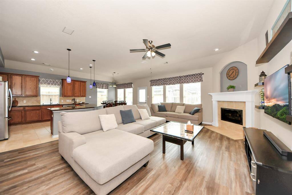 Desirable open floor plan