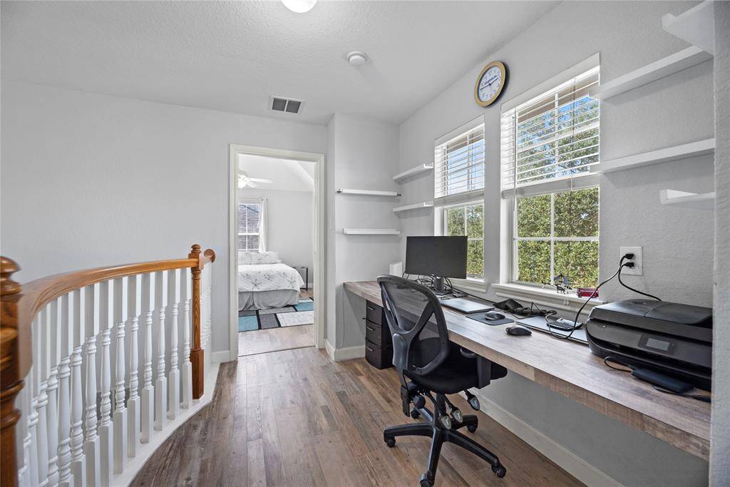 Computer area built-in upstairs