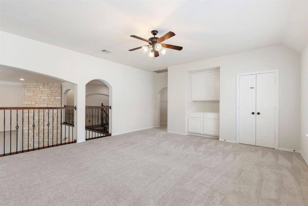 The gameroom also includes a closet, desk area and so much space for your family's favorite activities.