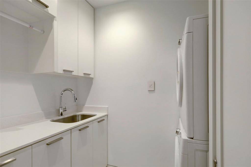 The Laundry Room is conveniently located upstairs just off the hall and holds stackable units.