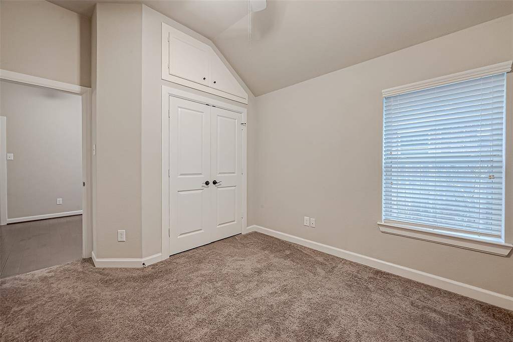 Custom storage above the regular closet!