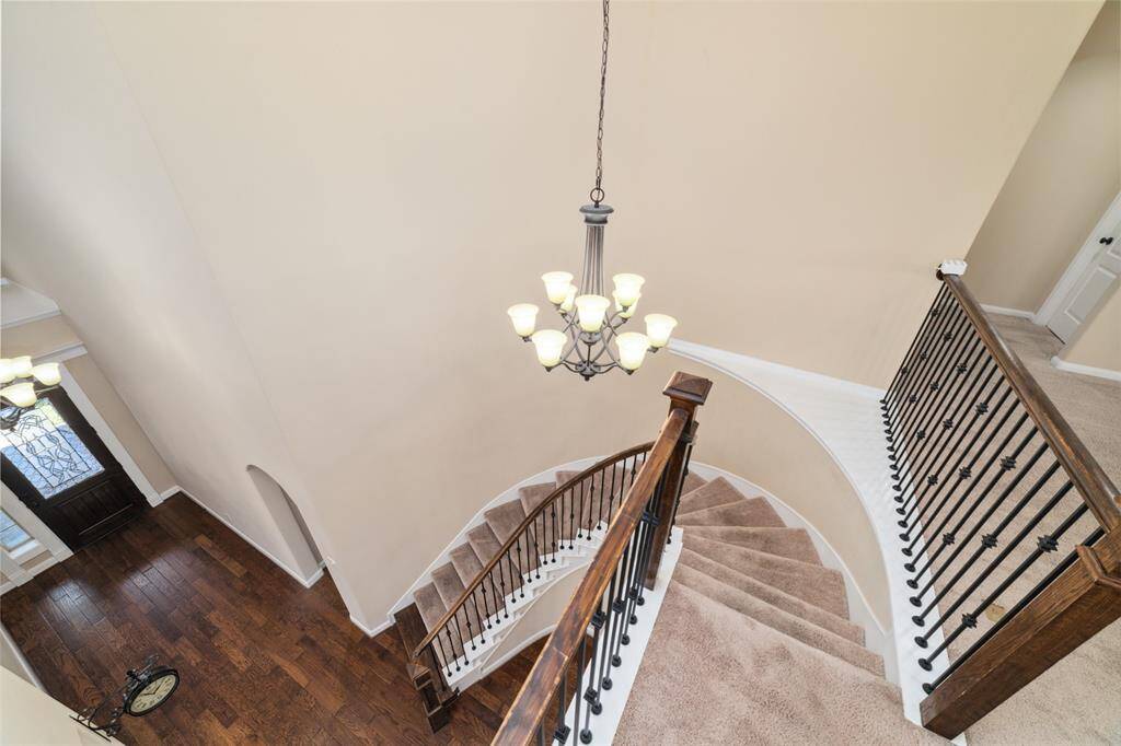 A beautiful spiral staircase.