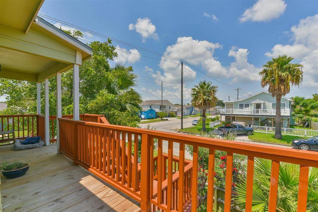Looking out from the front deck.