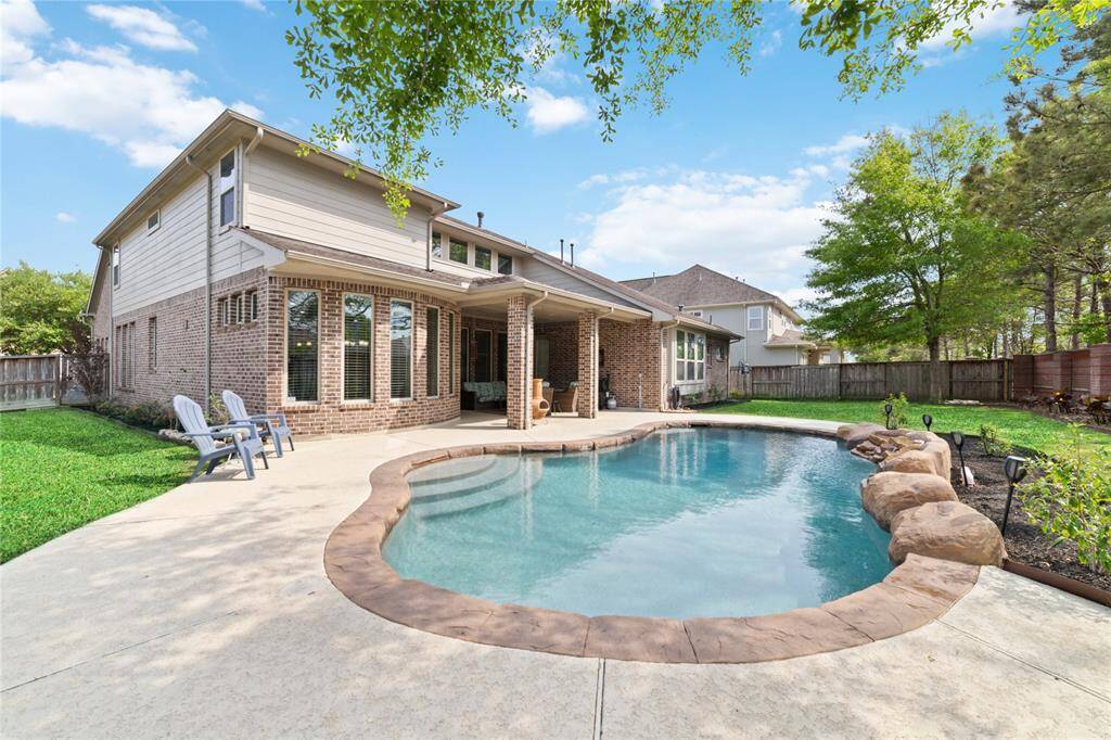Saltwater pool is perfect for relaxing or entertaining