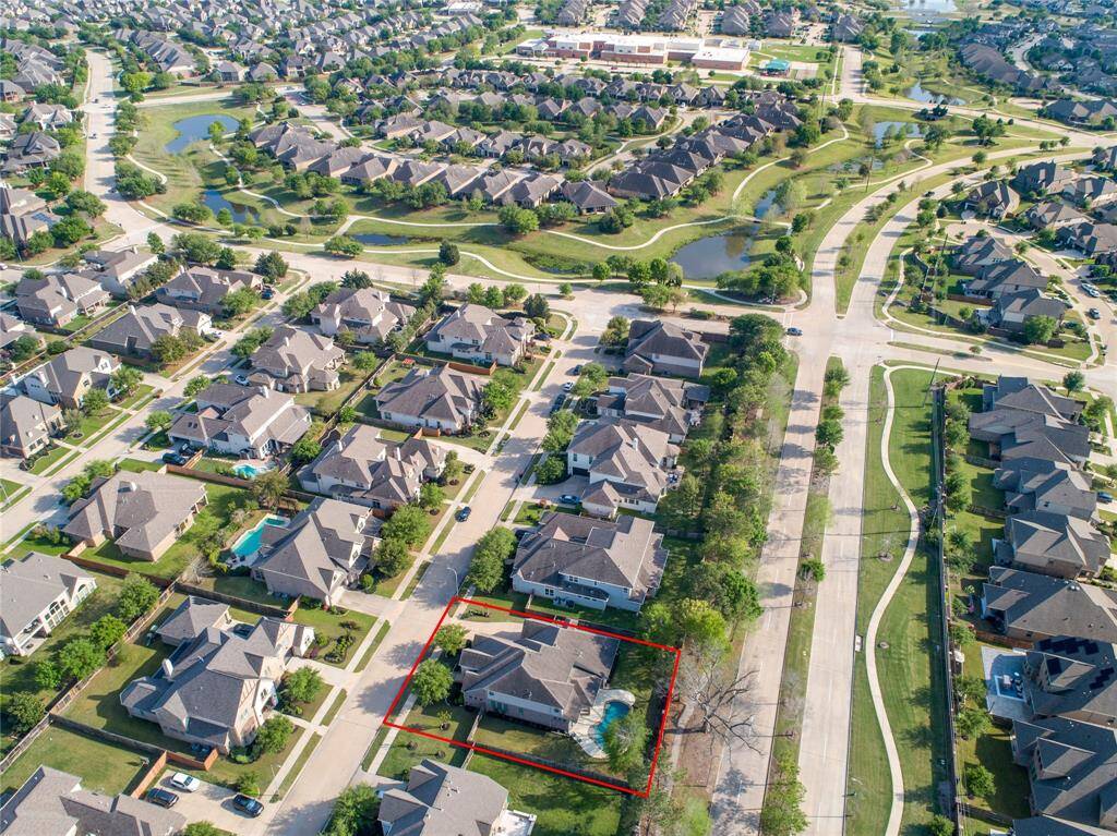 View from above showing the home in the Aliana neighborhood