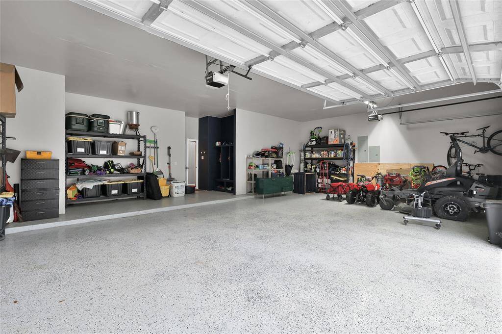 3 car garage with ample storage space