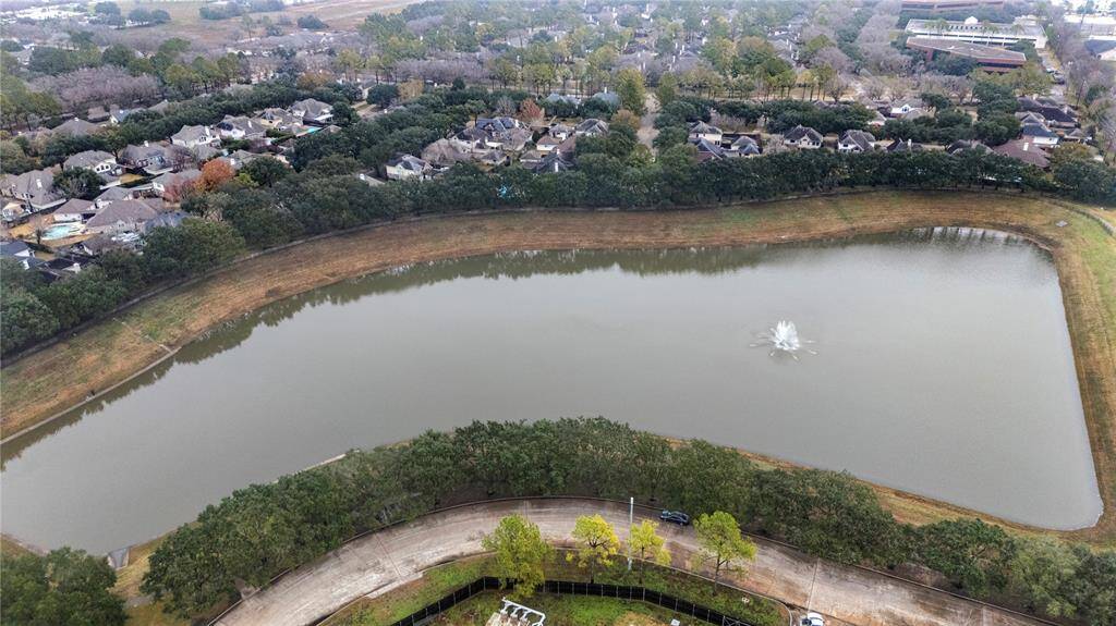 Overhead view of neighborhood