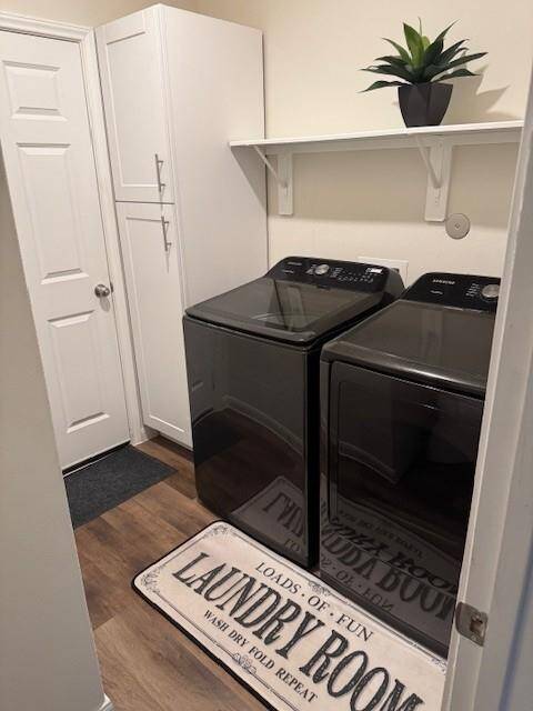 More storage in the laundry room.