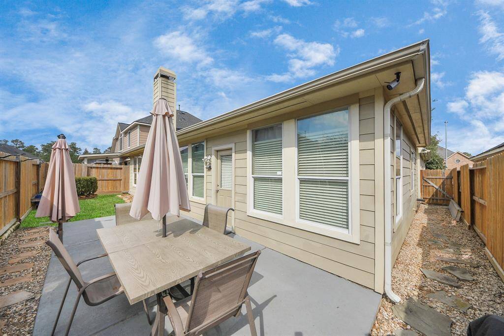 Back patio for relaxing!