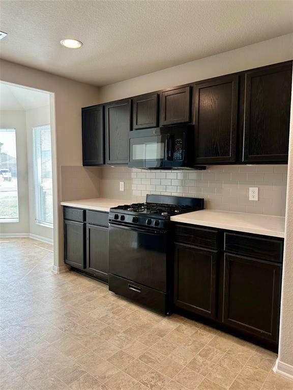 New backsplash with contemporary subway tiles.