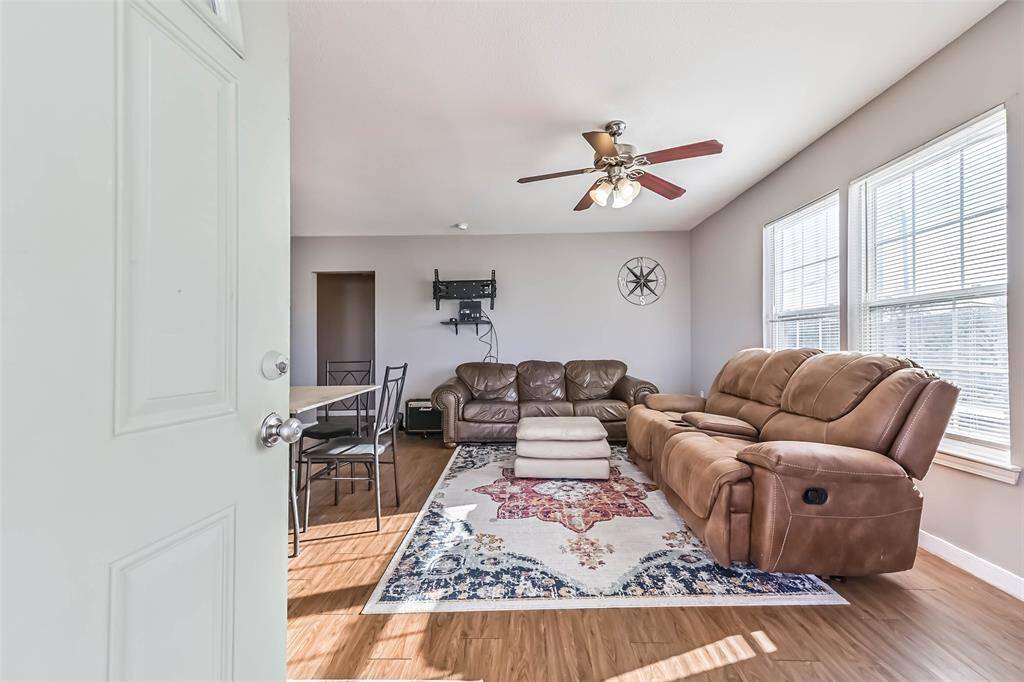 Front entry into living room.
