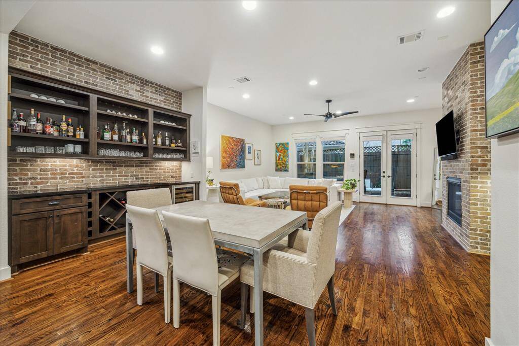 Dining Room: Dining room gently opens to surrounding Kitchen and living room.