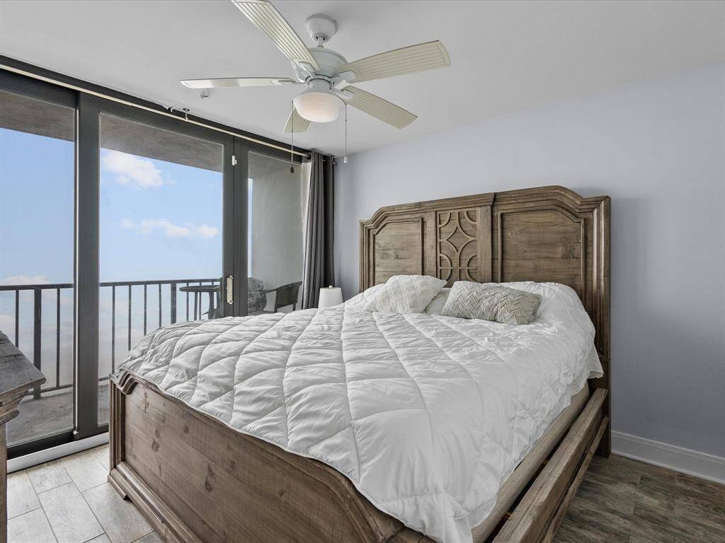 Primary bedroom with ocean front balcony