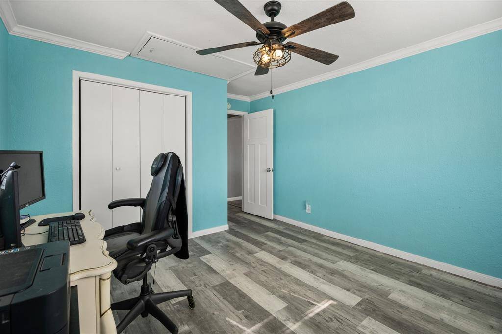 This home caters to your own individual needs. For example, this bedroom is currently being used as a home office.