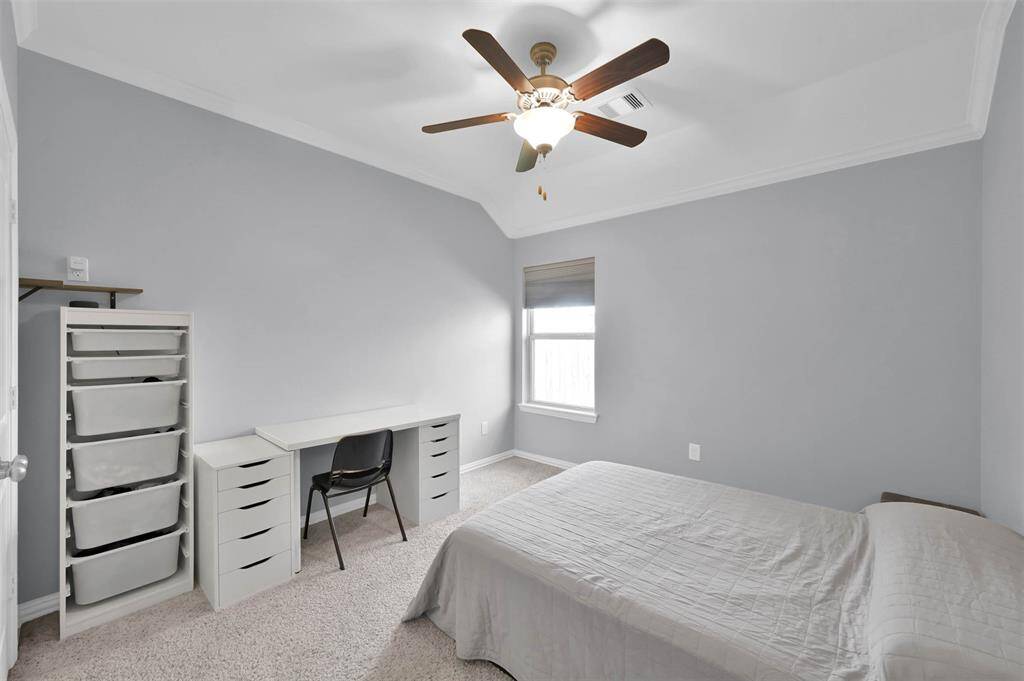 Secondary Bedroom #2 with high ceilings and large closet