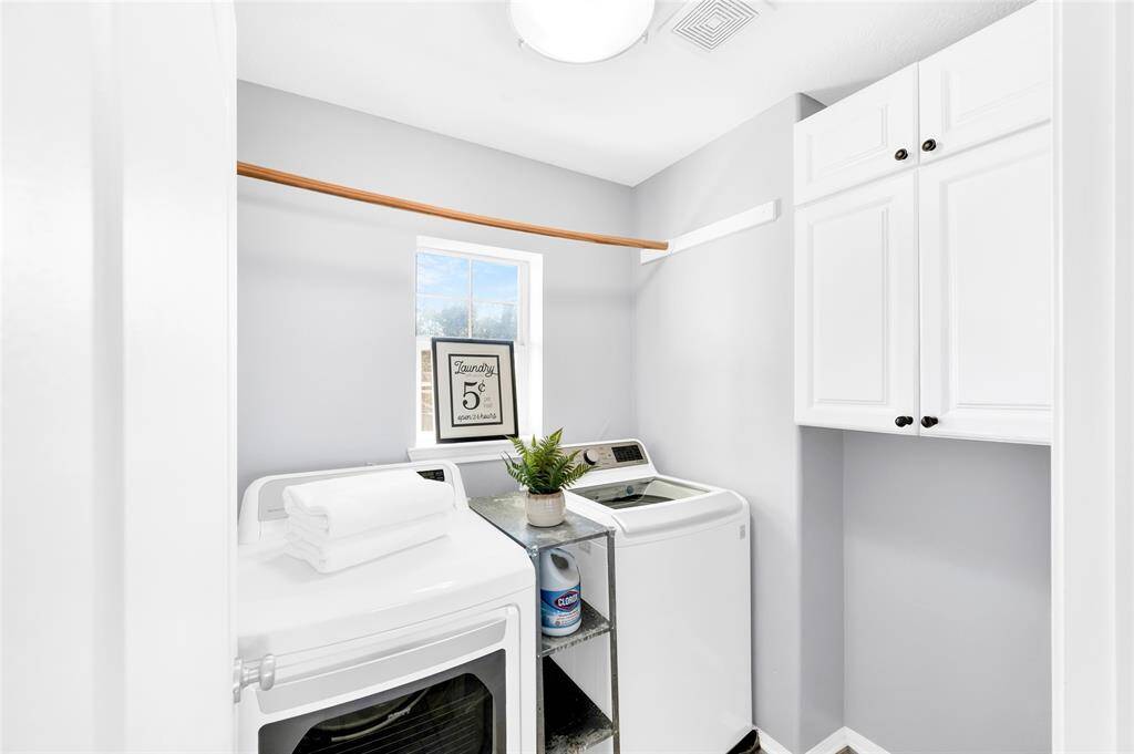 The washer and dryer stay with the house - laundry on floor 3.