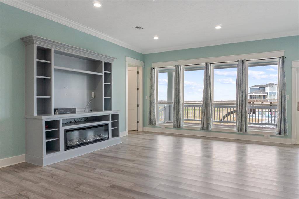 Custom Built-In Electric Fireplace and TV Cabinet