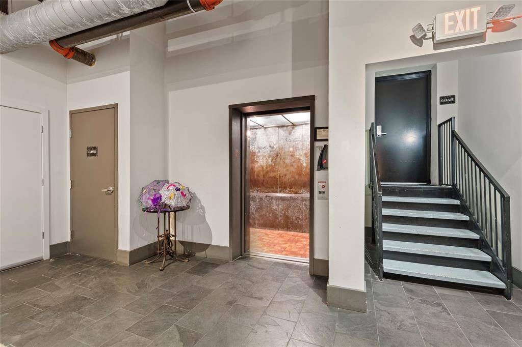 Elevator in lobby