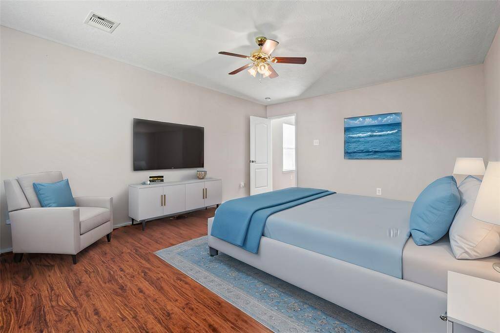 Now into your primary suite.  This is a large space to create your own private retreat.