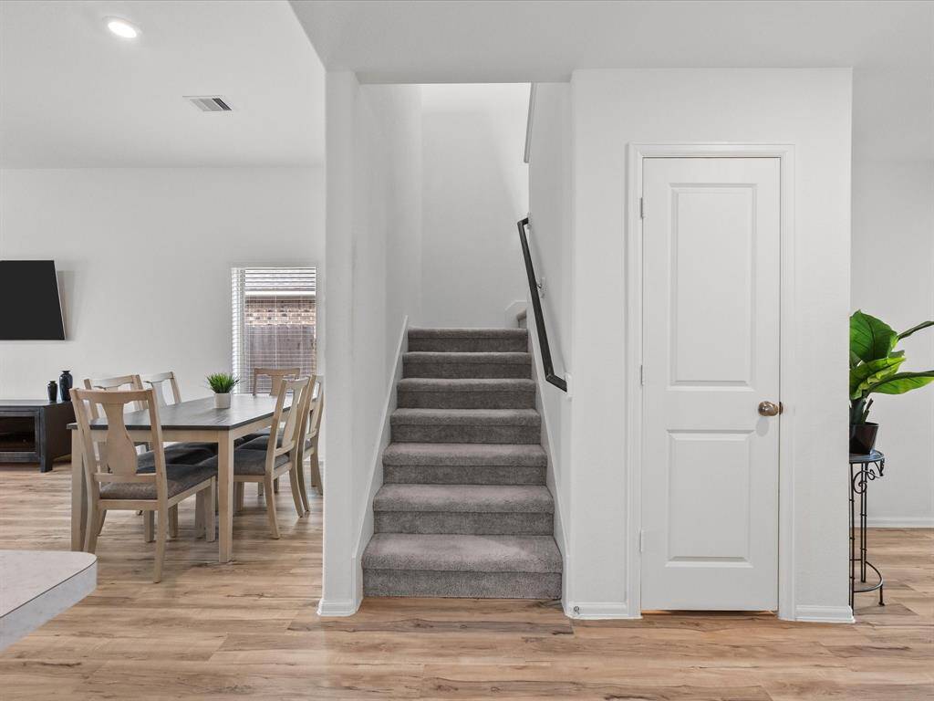 Easy access to the upstairs game room and additional bedrooms.